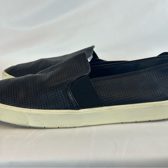 Vince Size 11 US / EUR 43, Black with white soles slide-on shoes - Picture 7 of 11